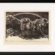 Käthe Kollwitz – Die Freiwilligen 1921 | Giclée Kunstdruck gerahmt