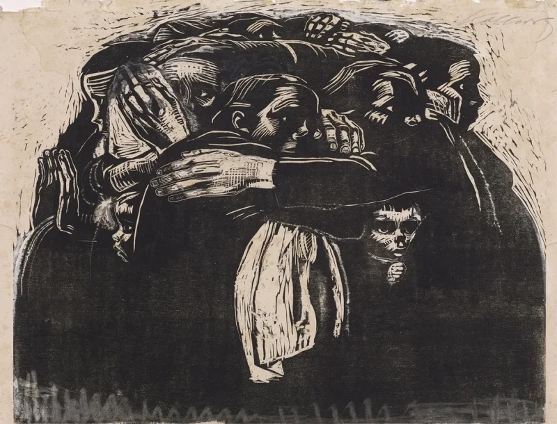 Käthe Kollwitz – Die Mütter 1921 | Giclée Kunstdruck gerahmt