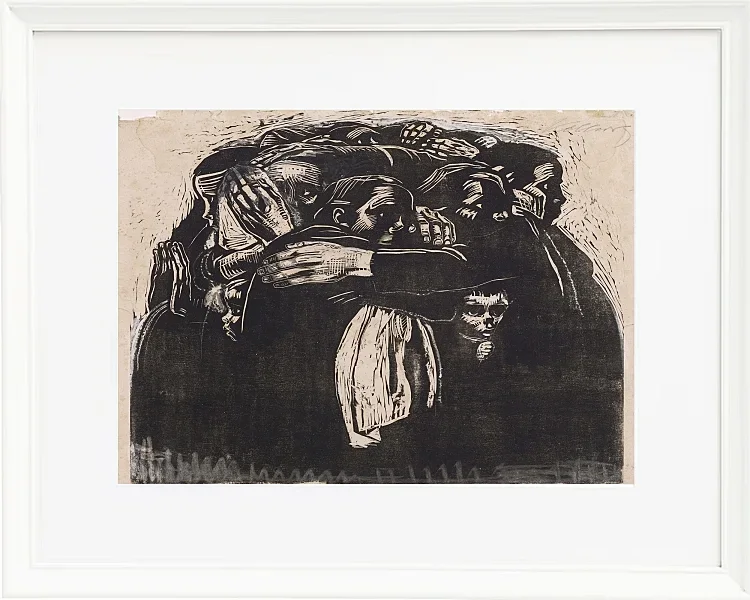 Käthe Kollwitz – Die Mütter 1921 | Giclée Kunstdruck gerahmt