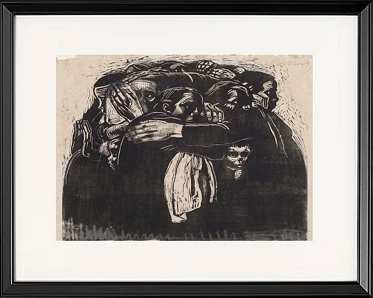 Käthe Kollwitz – Die Mütter 1921 | Giclée Kunstdruck gerahmt
