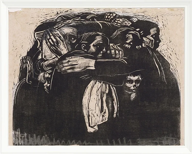 Käthe Kollwitz – Die Mütter 1921 | Giclée Kunstdruck gerahmt