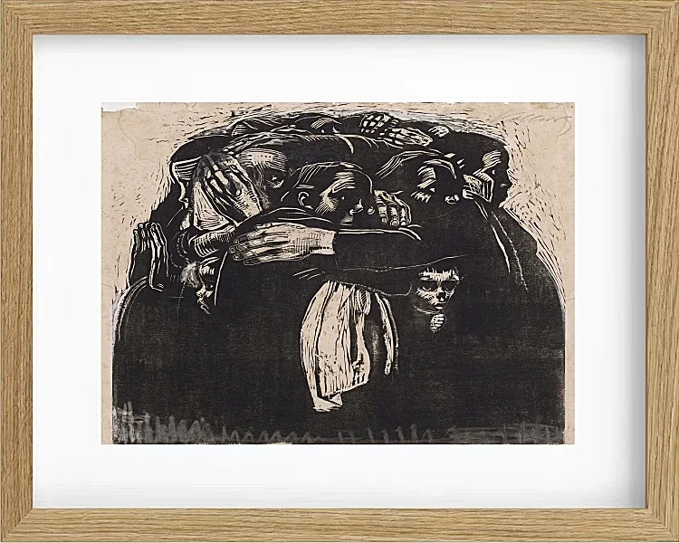 Käthe Kollwitz – Die Mütter 1921 | Giclée Kunstdruck gerahmt