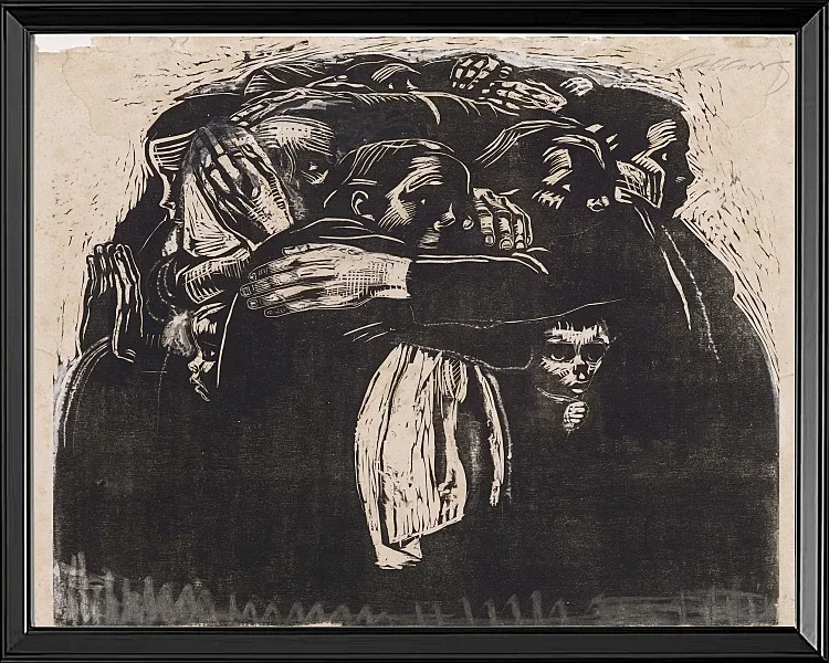 Käthe Kollwitz – Die Mütter 1921 | Giclée Kunstdruck gerahmt