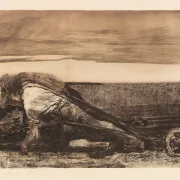 Käthe Kollwitz – Die Pflüger 1907 | Giclée Kunstdruck gerahmt