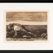 Käthe Kollwitz – Die Pflüger 1907 | Giclée Kunstdruck gerahmt