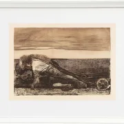 Käthe Kollwitz – Die Pflüger 1907 | Giclée Kunstdruck gerahmt
