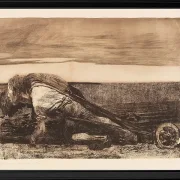 Käthe Kollwitz – Die Pflüger 1907 | Giclée Kunstdruck gerahmt