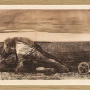 Käthe Kollwitz – Die Pflüger 1907 | Giclée Kunstdruck gerahmt