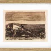 Käthe Kollwitz – Die Pflüger 1907 | Giclée Kunstdruck gerahmt