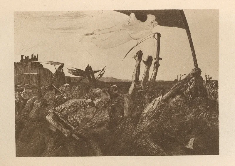 Käthe Kollwitz | Opstand – 1925 | Indrammet kunsttryk | Realisme