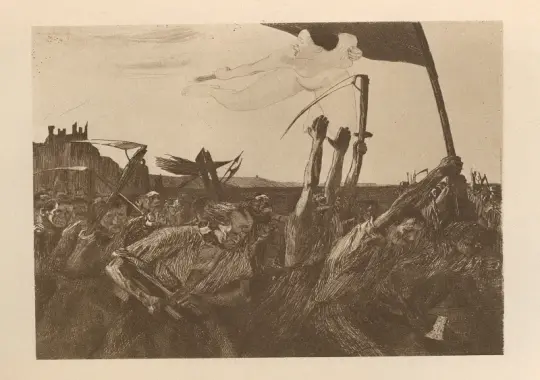 Käthe Kollwitz | Opstand – 1925 | Indrammet kunsttryk | Realisme