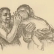 Käthe Kollwitz | Familie – 1931 | Indrammet kunsttryk | Realisme