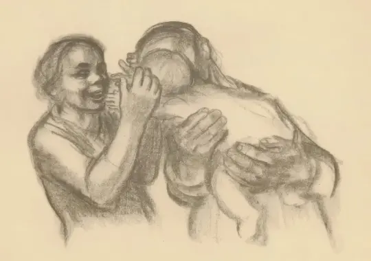 Käthe Kollwitz | Familie – 1931 | Indrammet kunsttryk | Realisme