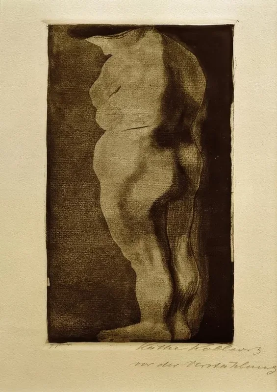 Käthe Kollwitz | Kvindenøgen – 1910 | Indrammet kunsttryk | Realisme