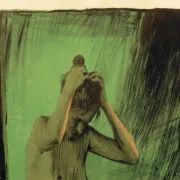 Käthe Kollwitz | Kvinde, der ordner sit hår – 1902 | Indrammet kunsttryk | Realisme