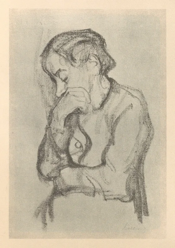 Käthe Kollwitz | Kvinder 3 - 1925 | Indrammet kunsttryk | Realisme