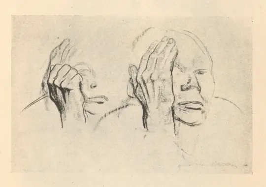 Käthe Kollwitz | Kvinder 11 - 1925 | Indrammet kunsttryk | Realisme