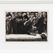 Käthe Kollwitz – Gedenkblatt für Karl Liebknecht 1919 | Giclée Kunstdruck gerahmt