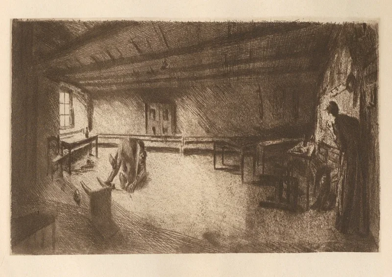 Käthe Kollwitz | Germinal 2 - 1925 | Indrammet kunsttryk | Realisme