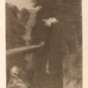 Käthe Kollwitz | Gretchen 2 - 1925 | Indrammet kunsttryk | Realisme