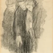 Käthe Kollwitz | Martskirkegård - 1913 | Indrammet kunsttryk | Realisme