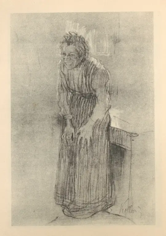 Käthe Kollwitz | Kro - 1925 | Indrammet kunsttryk | Realisme