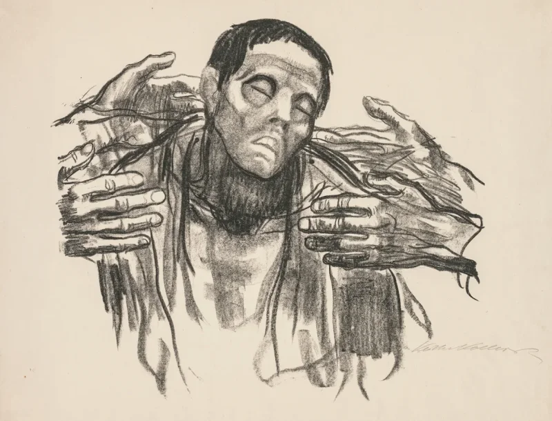 Käthe Kollwitz – Helft Russland 1921 | Giclée Kunstdruck gerahmt
