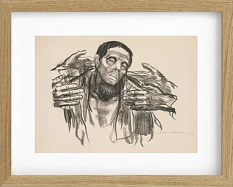 Käthe Kollwitz – Helft Russland 1921 | Giclée Kunstdruck gerahmt