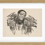 Käthe Kollwitz – Helft Russland 1921 | Giclée Kunstdruck gerahmt