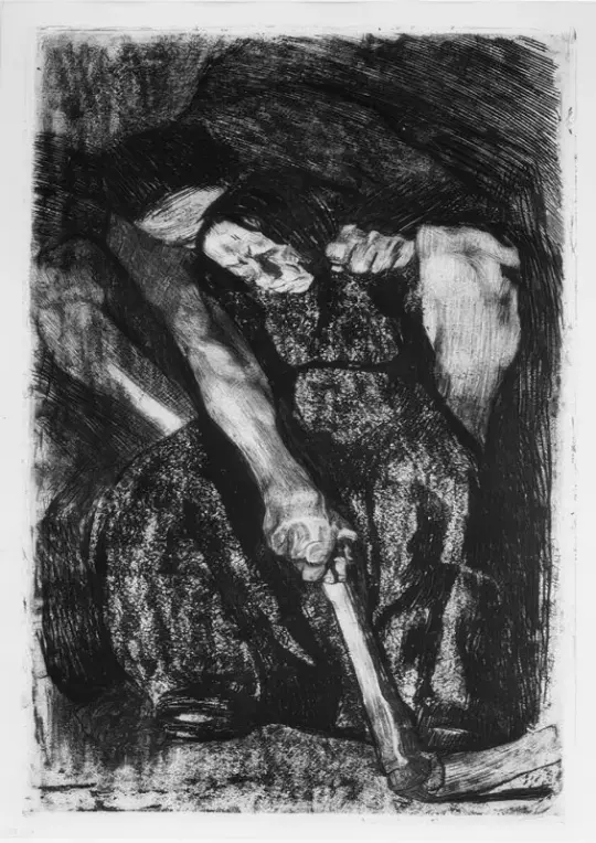 Käthe Kollwitz | Inspiration – 1904 | Indrammet kunsttryk | Realisme