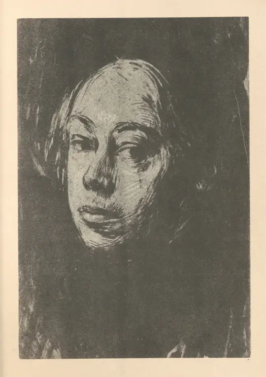 Käthe Kollwitz | Selvportræt 1 - 1925 | Indrammet kunsttryk | Realisme