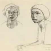 Käthe Kollwitz | Lotte - 1928 | Indrammet kunsttryk | Realisme