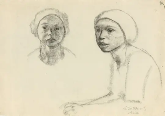 Käthe Kollwitz | Lotte - 1928 | Indrammet kunsttryk | Realisme