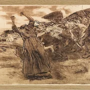 Käthe Kollwitz – Losbruch 1903 | Giclée Kunstdruck gerahmt