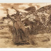 Käthe Kollwitz – Losbruch 1903 | Giclée Kunstdruck gerahmt