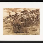 Käthe Kollwitz – Losbruch 1903 | Giclée Kunstdruck gerahmt