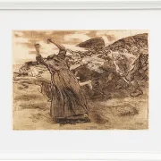 Käthe Kollwitz – Losbruch 1903 | Giclée Kunstdruck gerahmt
