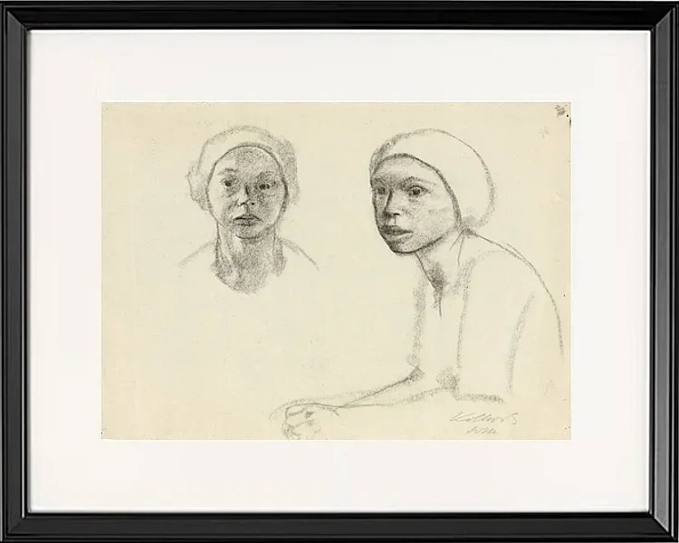 Käthe Kollwitz – Lotte 1928 | Giclée Kunstdruck gerahmt