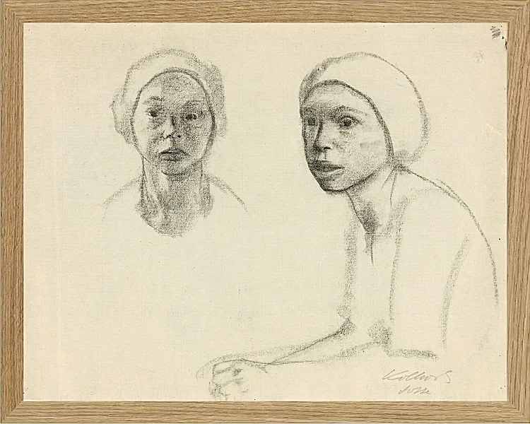 Käthe Kollwitz – Lotte 1928 | Giclée Kunstdruck gerahmt