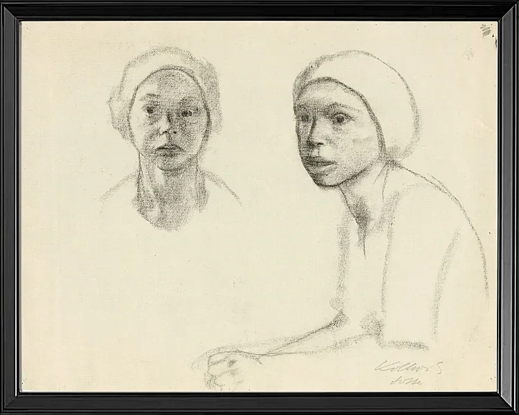 Käthe Kollwitz – Lotte 1928 | Giclée Kunstdruck gerahmt
