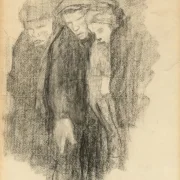 Käthe Kollwitz – März Friedhof 1913 | Giclée Kunstdruck gerahmt