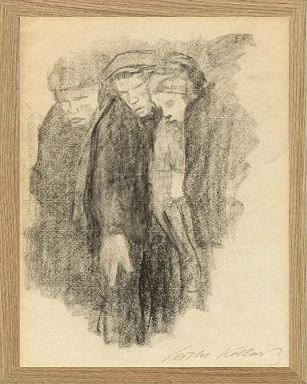 Käthe Kollwitz – März Friedhof 1913 | Giclée Kunstdruck gerahmt