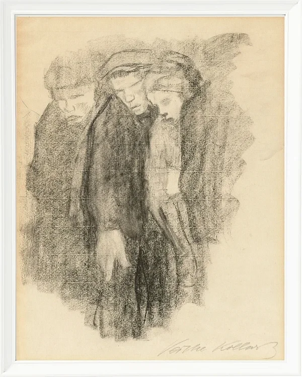 Käthe Kollwitz – März Friedhof 1913 | Giclée Kunstdruck gerahmt