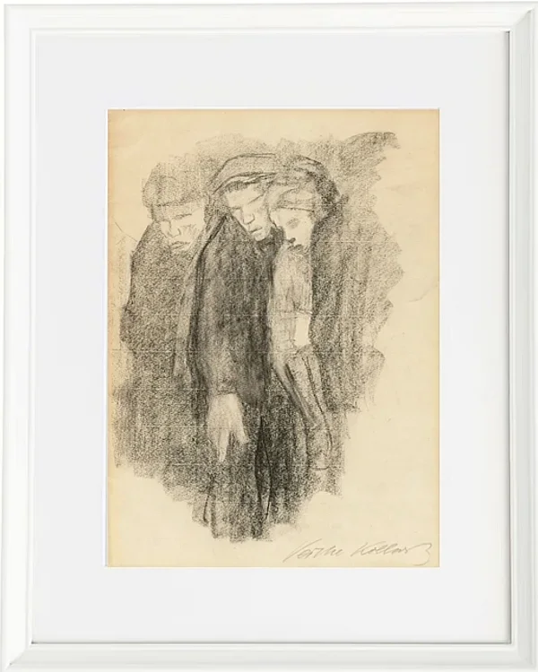 Käthe Kollwitz – März Friedhof 1913 | Giclée Kunstdruck gerahmt