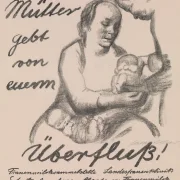Käthe Kollwitz – Mütter gebt von eurem Überfluss 1926 | Giclée Kunstdruck gerahmt