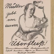 Käthe Kollwitz – Mütter gebt von eurem Überfluss 1926 | Giclée Kunstdruck gerahmt