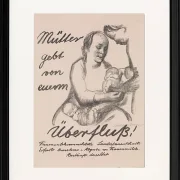 Käthe Kollwitz – Mütter gebt von eurem Überfluss 1926 | Giclée Kunstdruck gerahmt