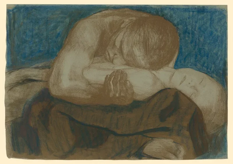 Käthe Kollwitz | Pietà - 1903 | Indrammet kunsttryk | Realisme