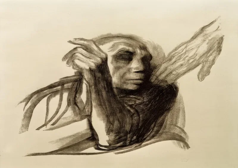 Käthe Kollwitz | Dødens kald - 1934 | Indrammet kunsttryk | Realisme