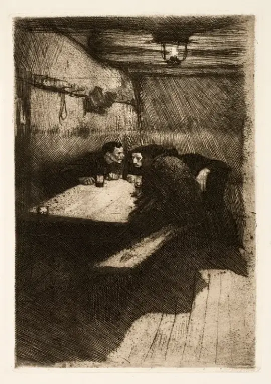 Käthe Kollwitz | Råd - 1898 | Indrammet kunsttryk | Realisme